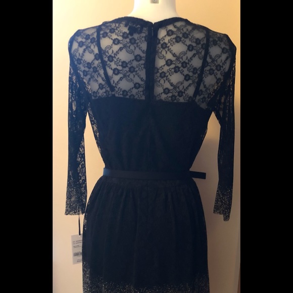 W BY WORTH COLLECTION BORDER LACE DRESS👗Sz 4 - Picture 8 of 17